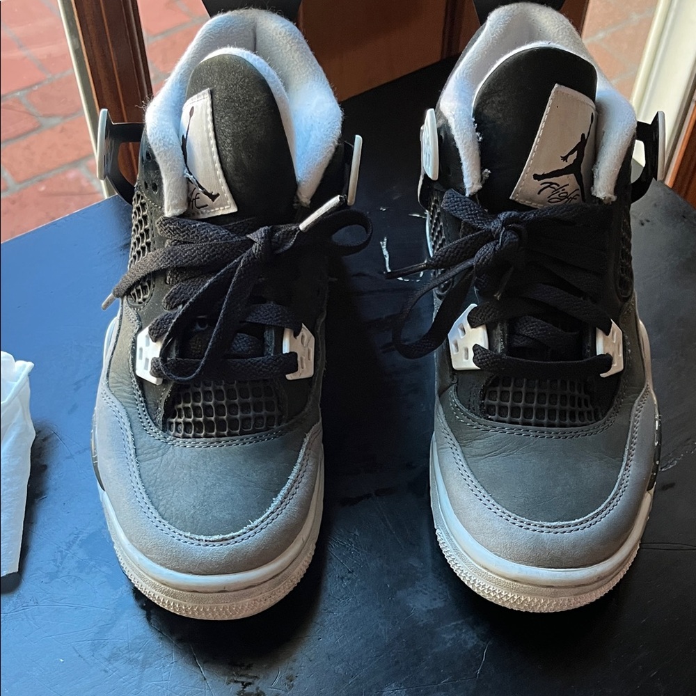 Kids Jordan Black and Gray Sneakers